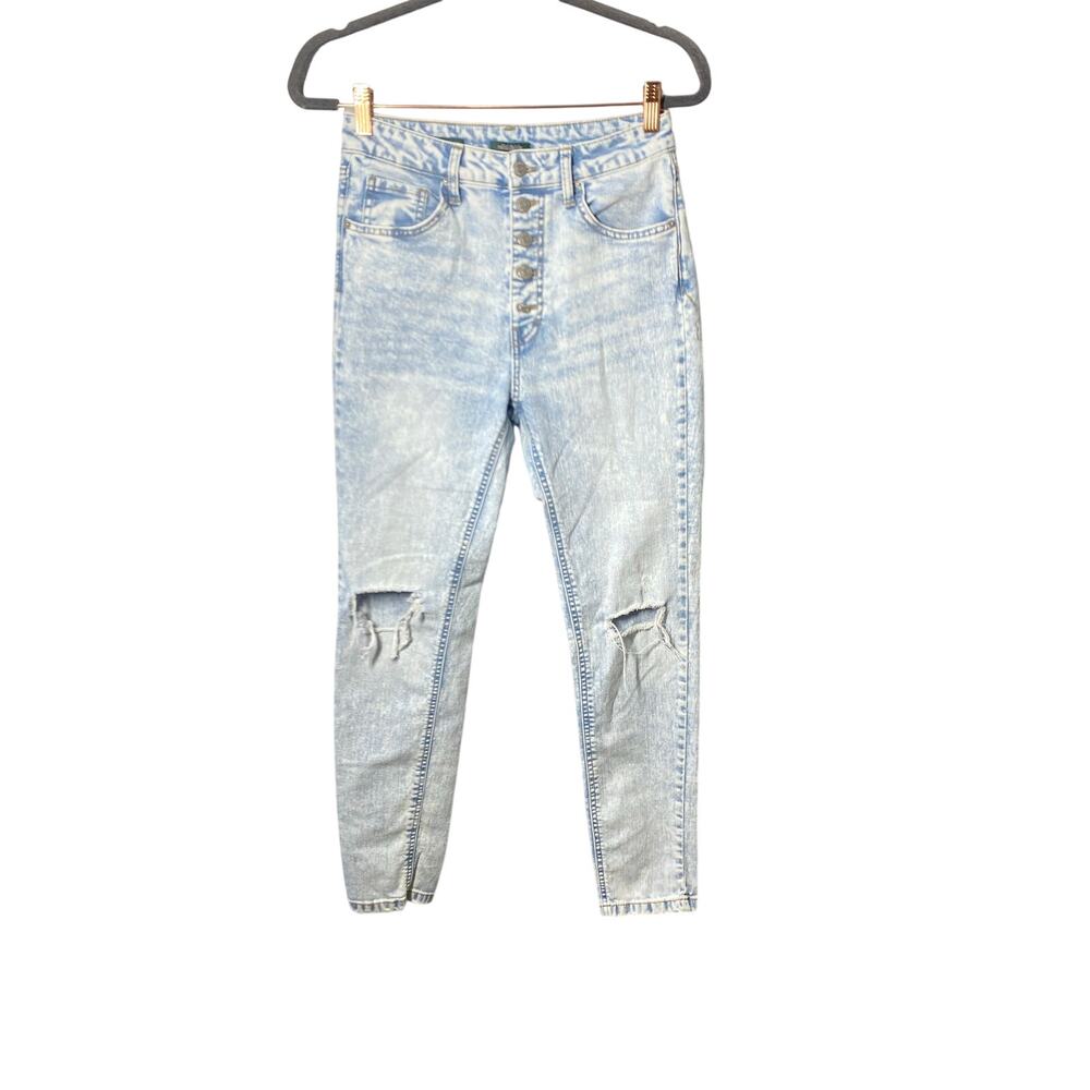 Wild Fable Highest Rise Skinny Light Wash Blue Jeans Sz 4 Boho Casual